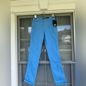 Dickies Blue Skinny Fit Pants Size 24 Straight Leg
